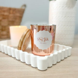 Pina Colada soy candle (Rose Gold)