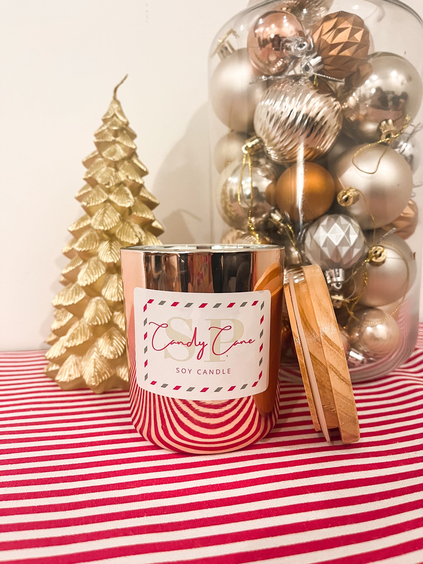 Candy Cane candle