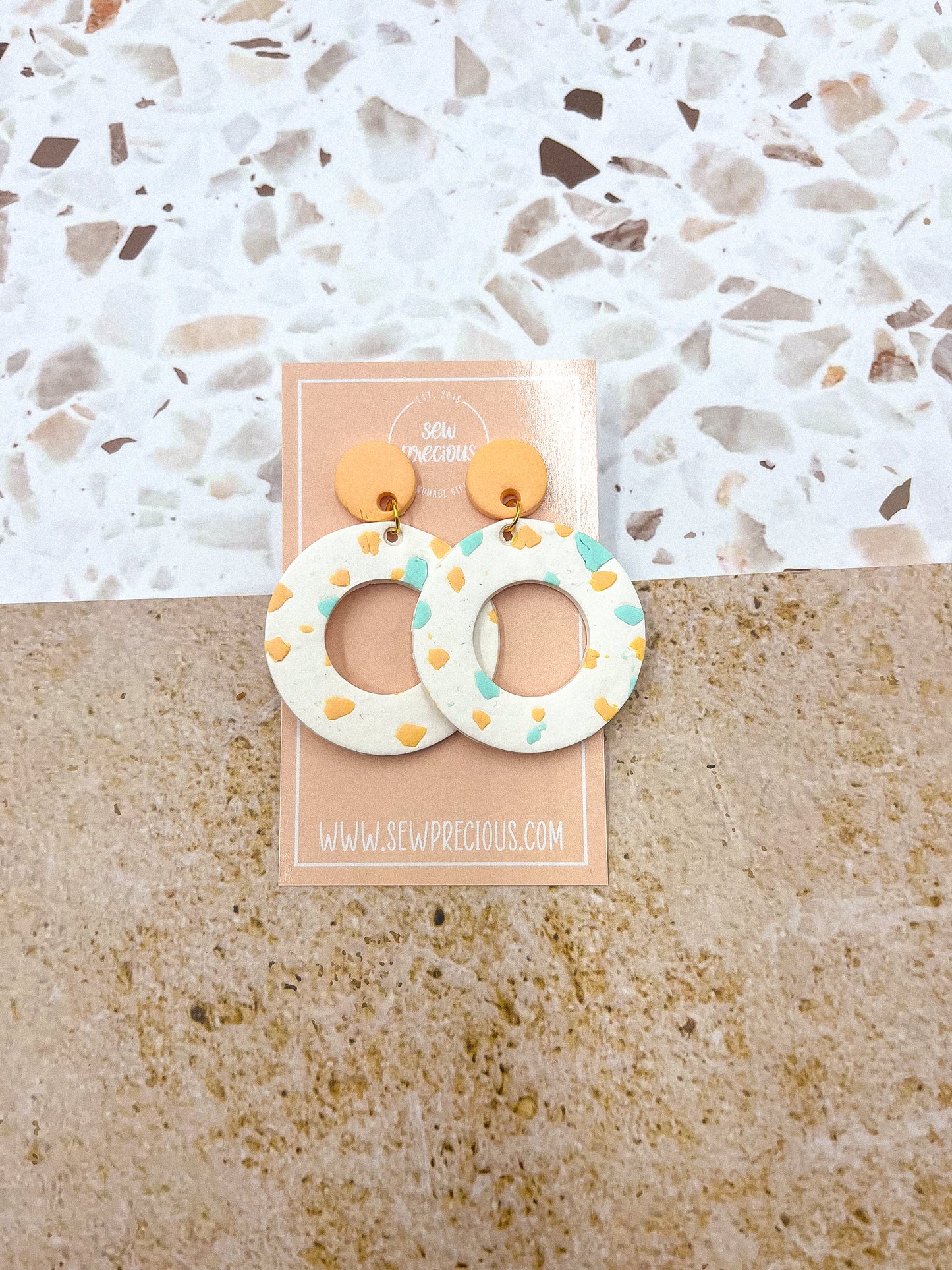 Gracie donut dangles - STERLING SILVER