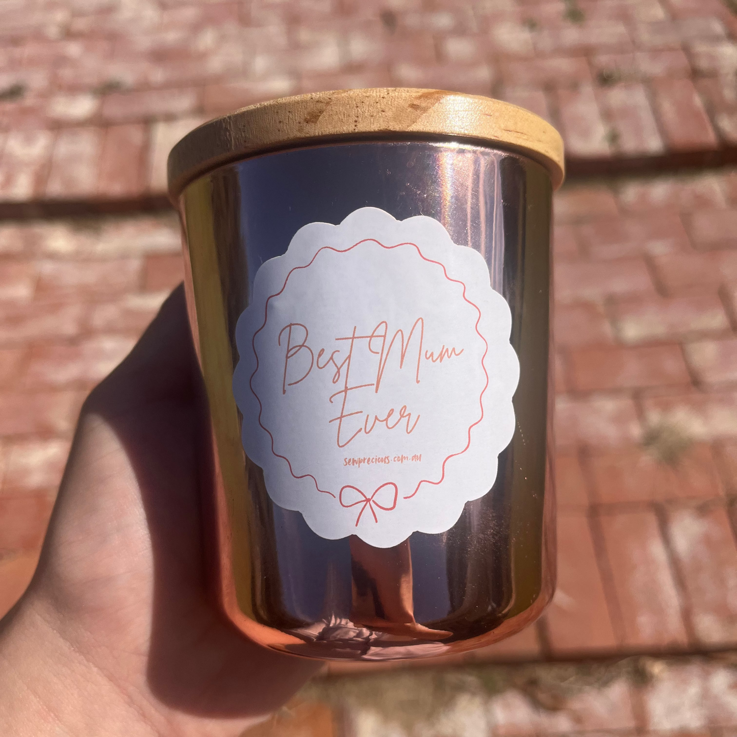 'Best Mum Ever' Rose Gold