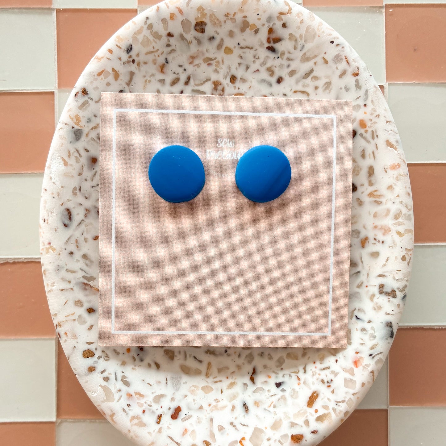 Royal Blue round Studs