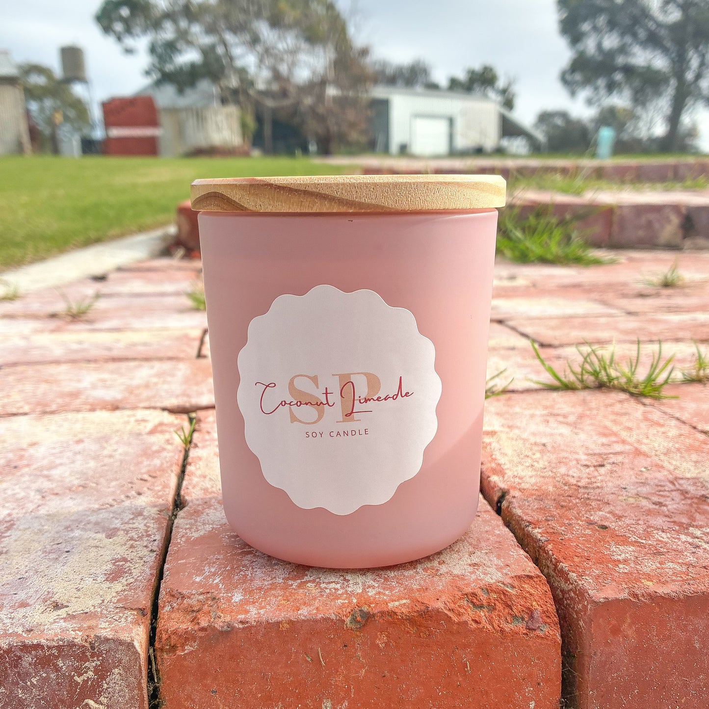 Coconut Limeade Pink Soy Candle
