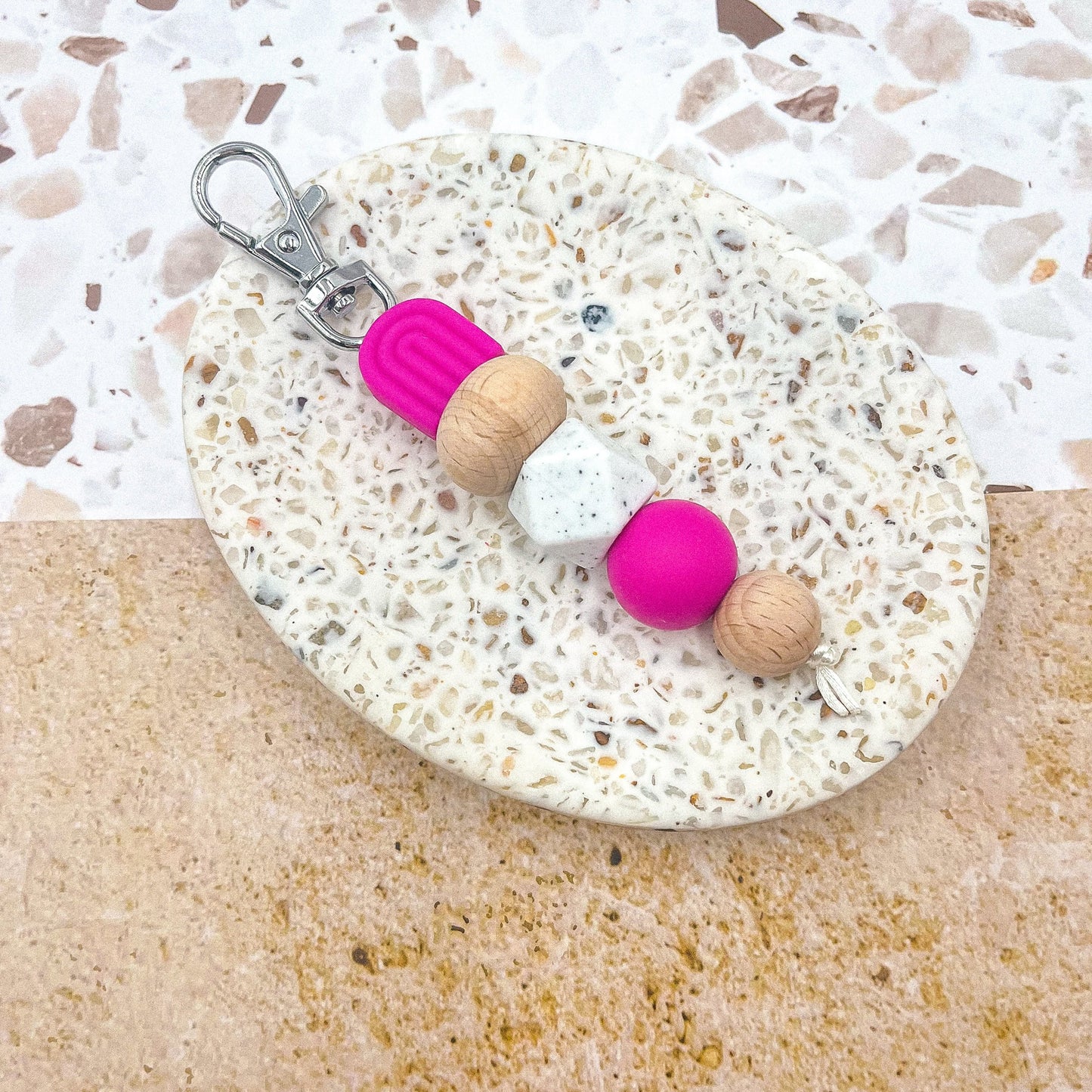 Royal pink arch keychain