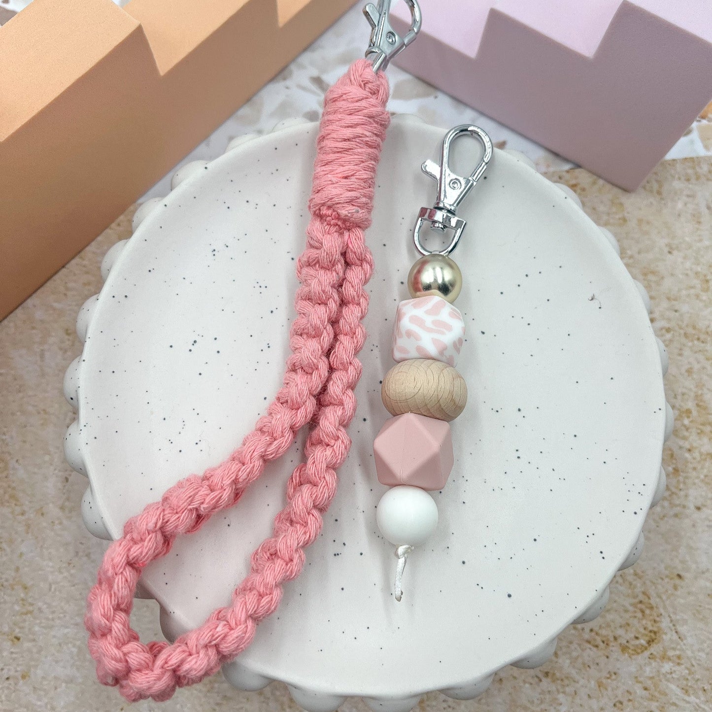 Blush cow keyring bundle