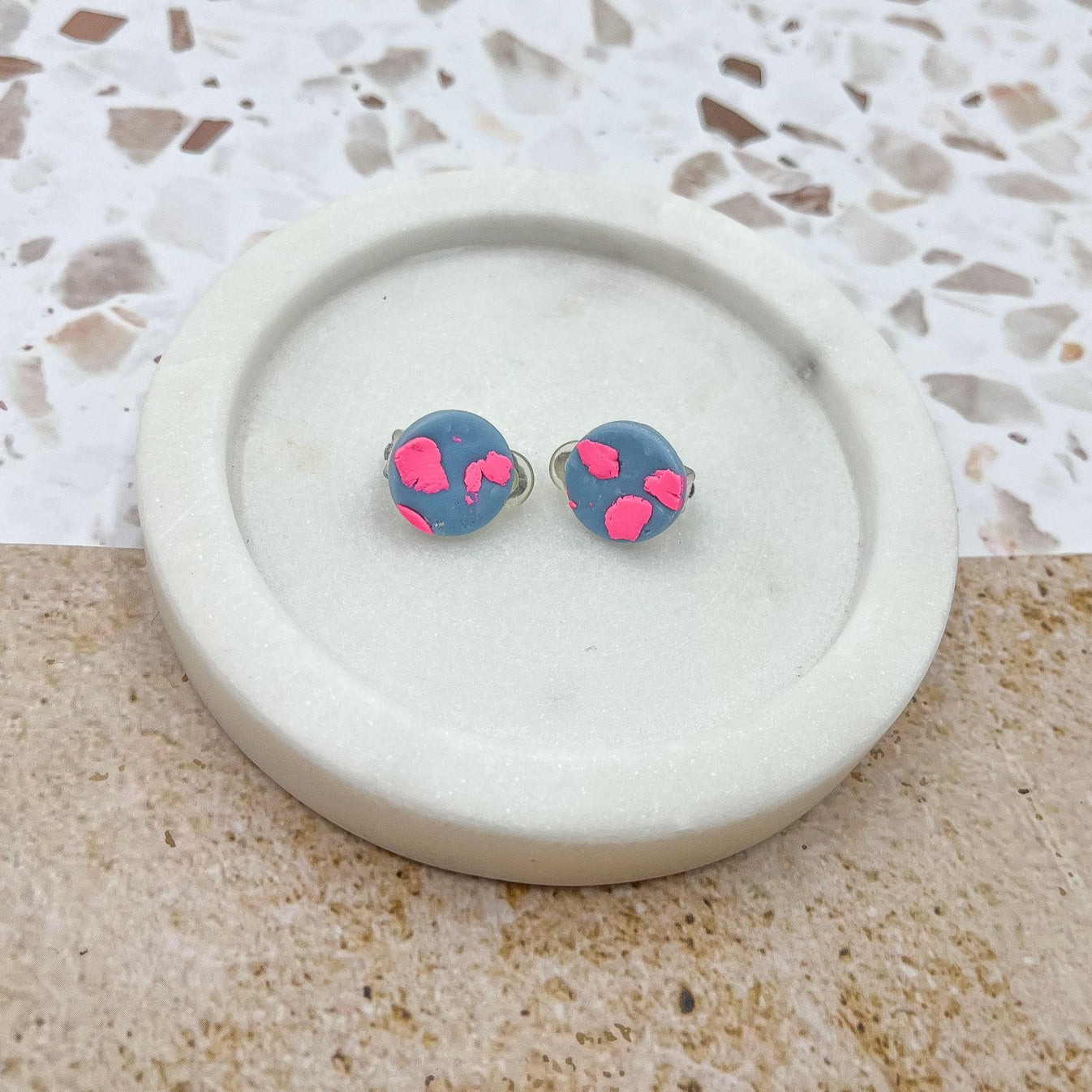 Pink speckle - CLIP ONS