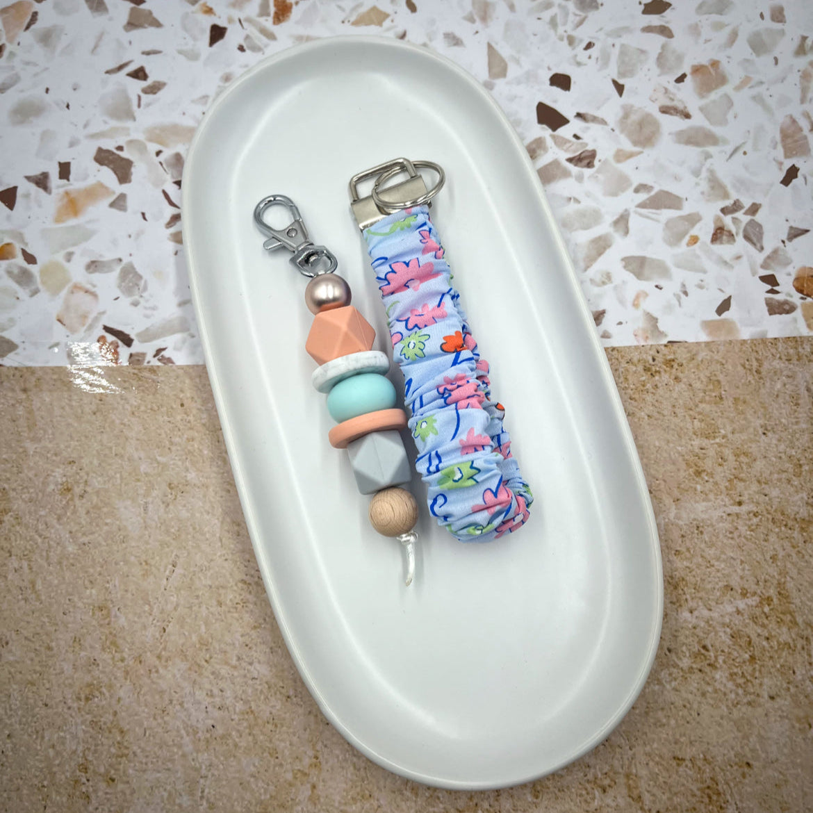 Ditsy blue keyring bundle