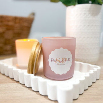 Raspberry & Vanilla soy candle (Blush)