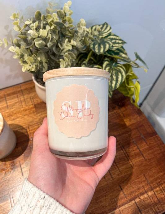 Watermelon cotton candy SOY CANDLES