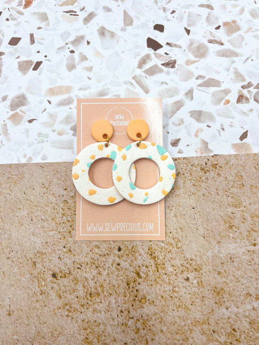 Gracie donut dangles - STERLING SILVER