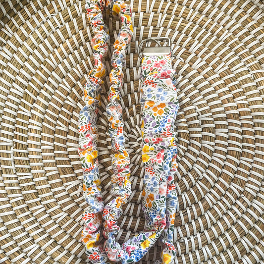 Melody floral scrunchie lanyard