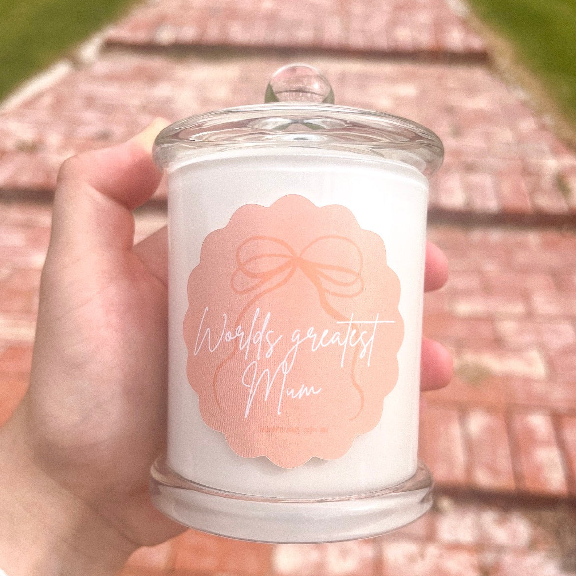 'Worlds Greatest Mum' Small candle
