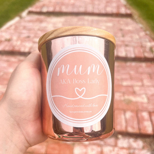 'Boss Lady' Rose gold candle