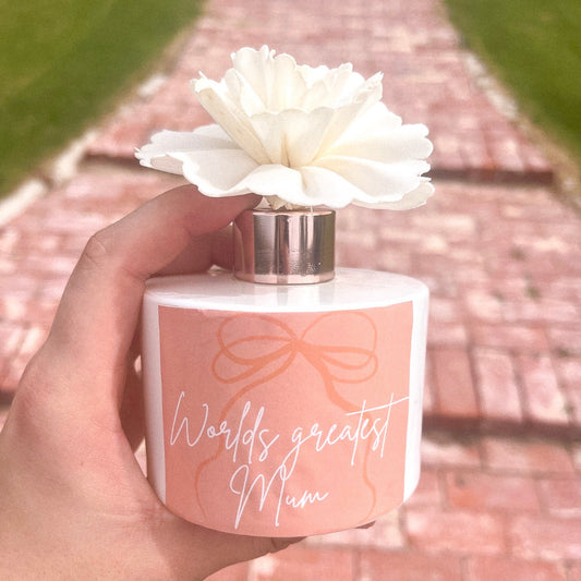 'World's Greatest Mum' Flower diffuser
