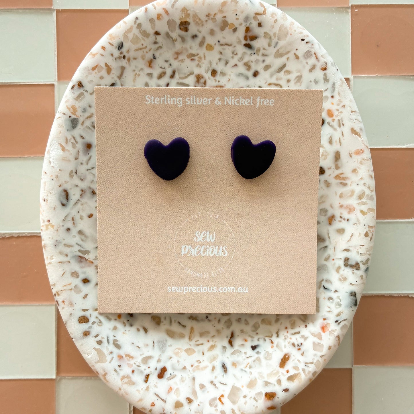 Deep violet Studs