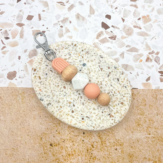 Peach arch keychain