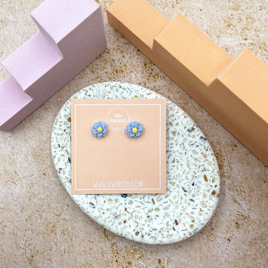 Bluetiful flower studs