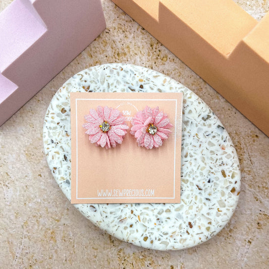 Fairy floss flower studs