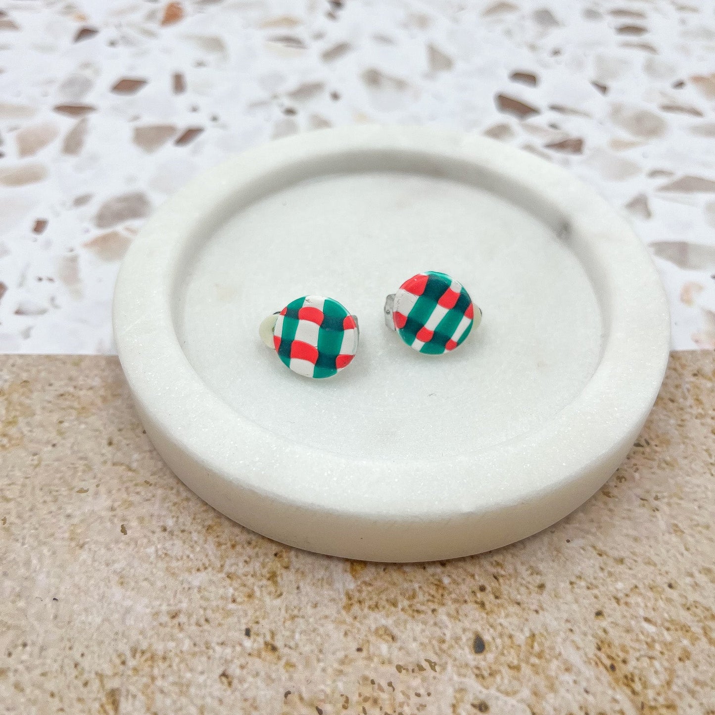 Chrissy gingham - CLIP ONS