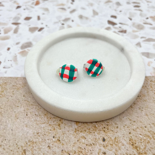 Chrissy gingham - CLIP ONS