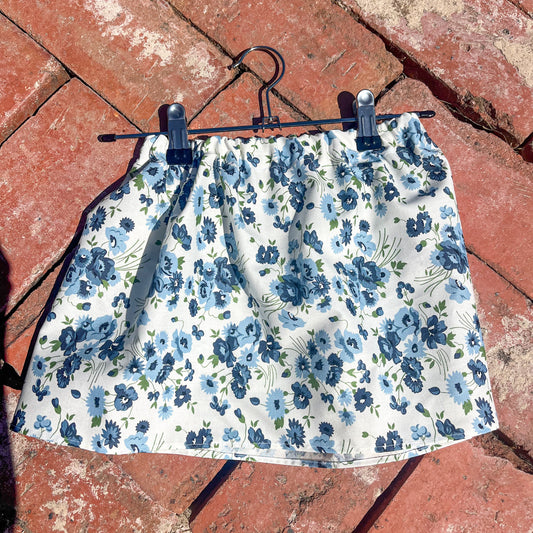 Sapphire floral skirt