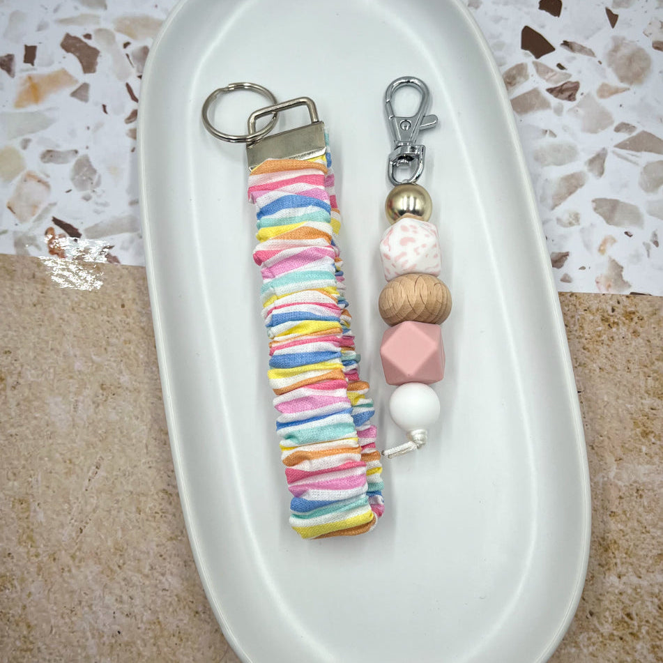 Rainbow girl keyring bundle